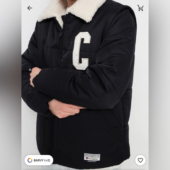 NWT Champion Heavy Puffer Teddy Lined Padded Coach Jacket high thermal resistant - Picture 4 of 8